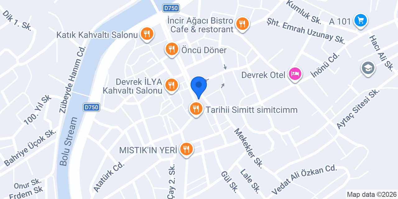 DEVREK EMLAK konumu