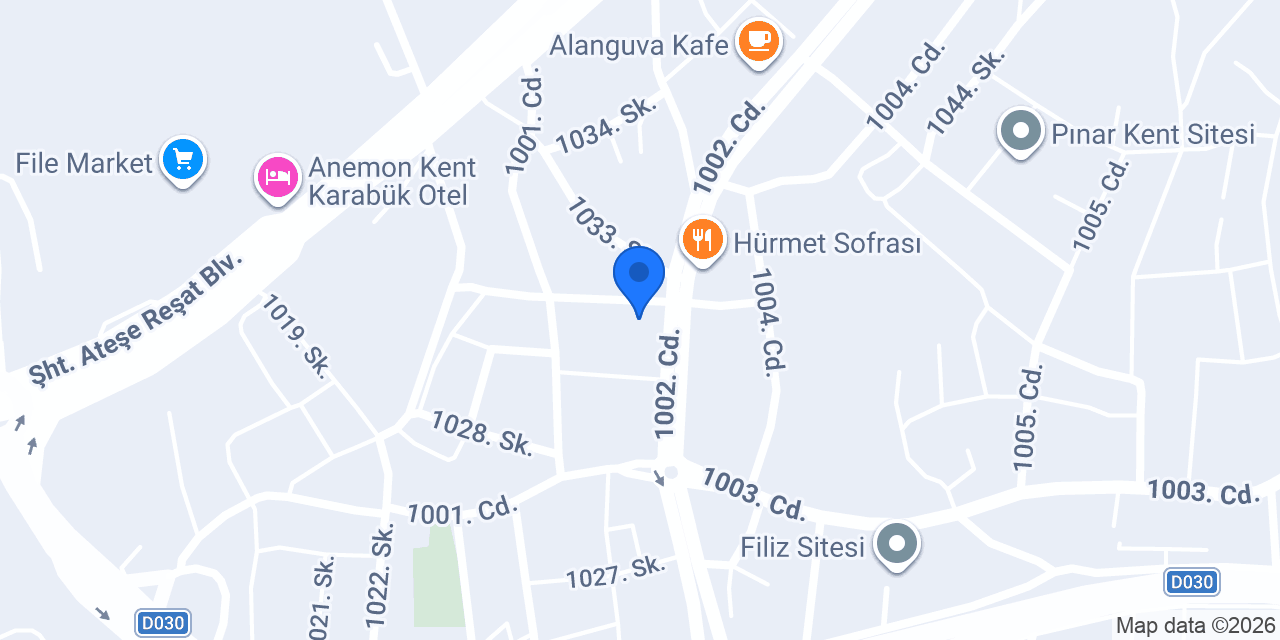 Karabük Beslenme Merkezi konumu