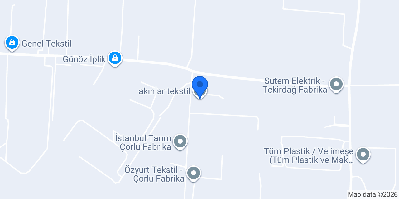 akınlar tekstil konumu