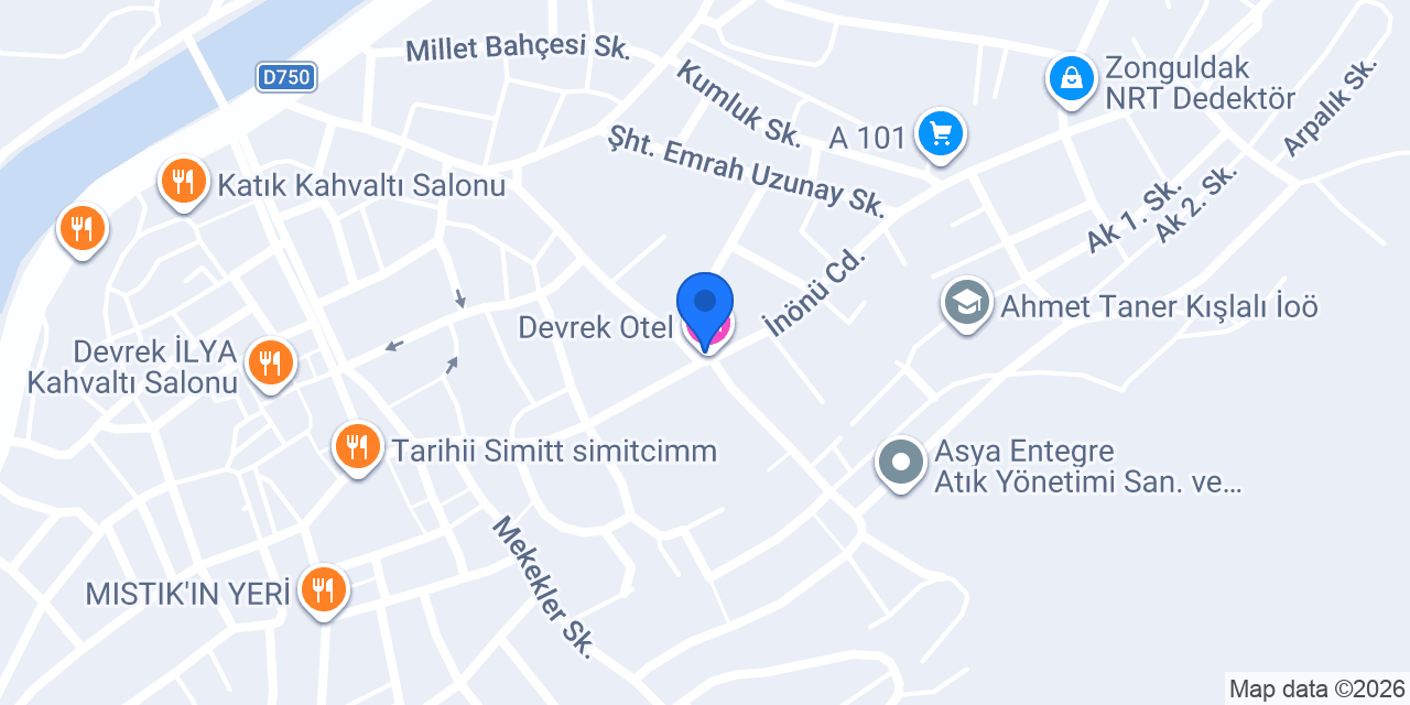 Devrek Otel konumu