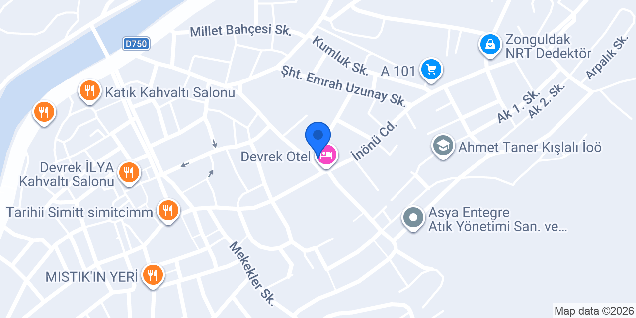 Aras Kargo Devrek Şubesi konumu