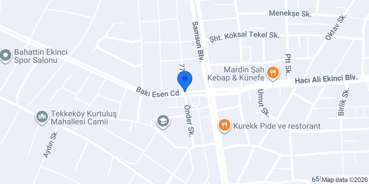 Samsun Pratik Ustam konumu