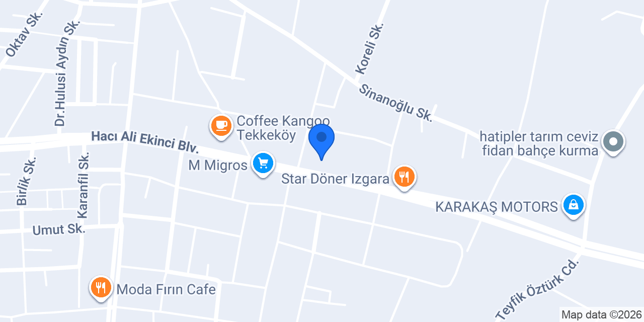 Samsun Yaprak Mobilya konumu