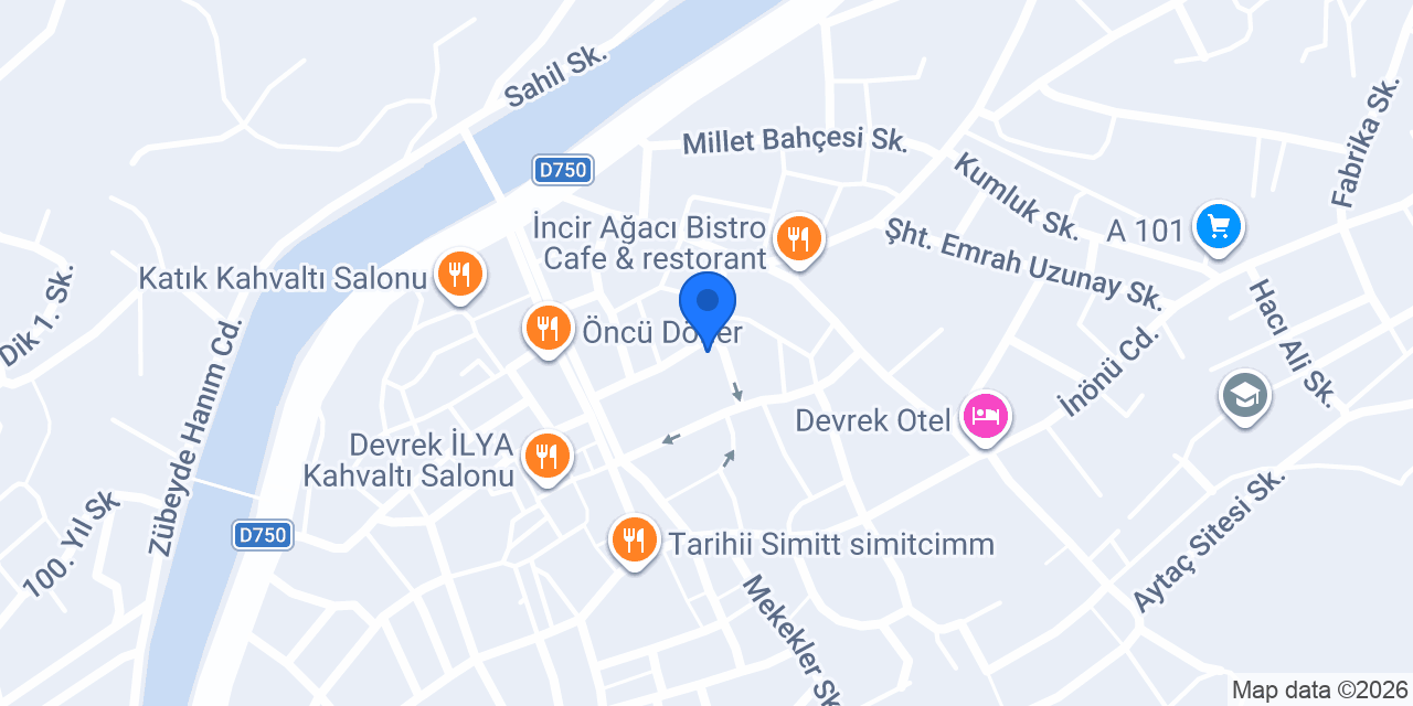 ÖZSERNEO DEVREK MERKEZ ŞUBE konumu