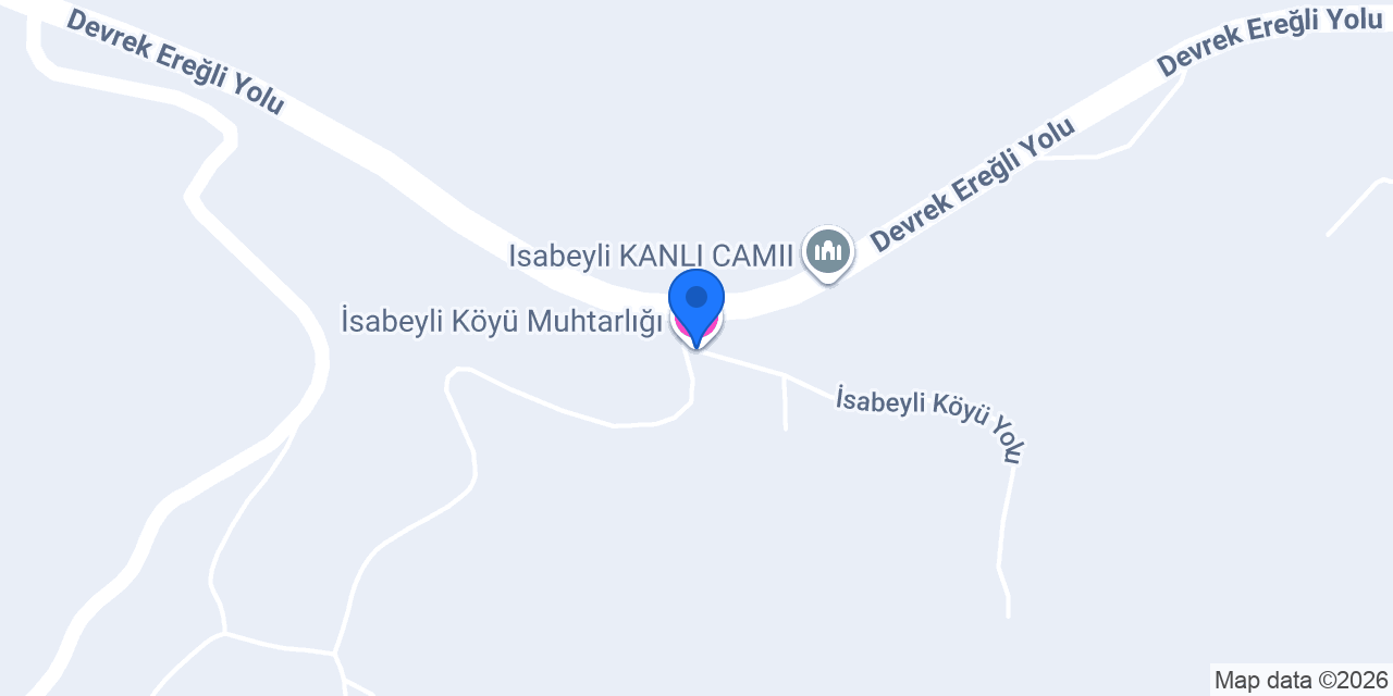 İsabeyli Köyü Muhtarlığı konumu