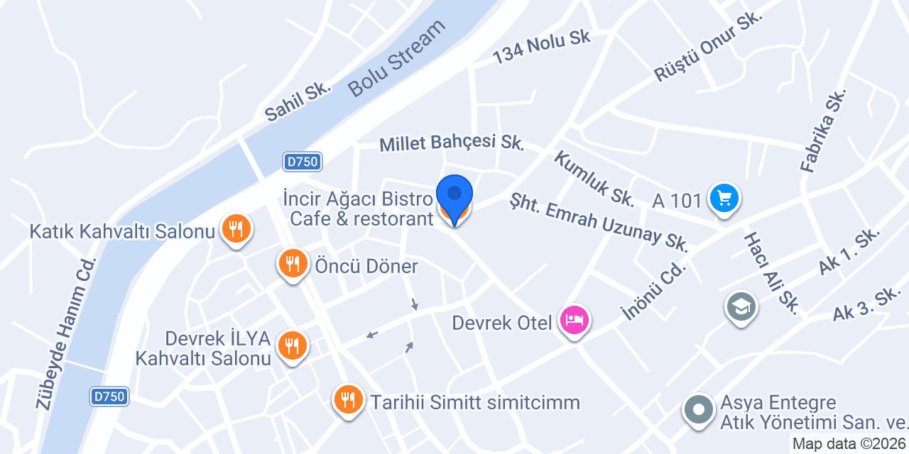 İncir Ağacı Bistro Cafe & restorant konumu