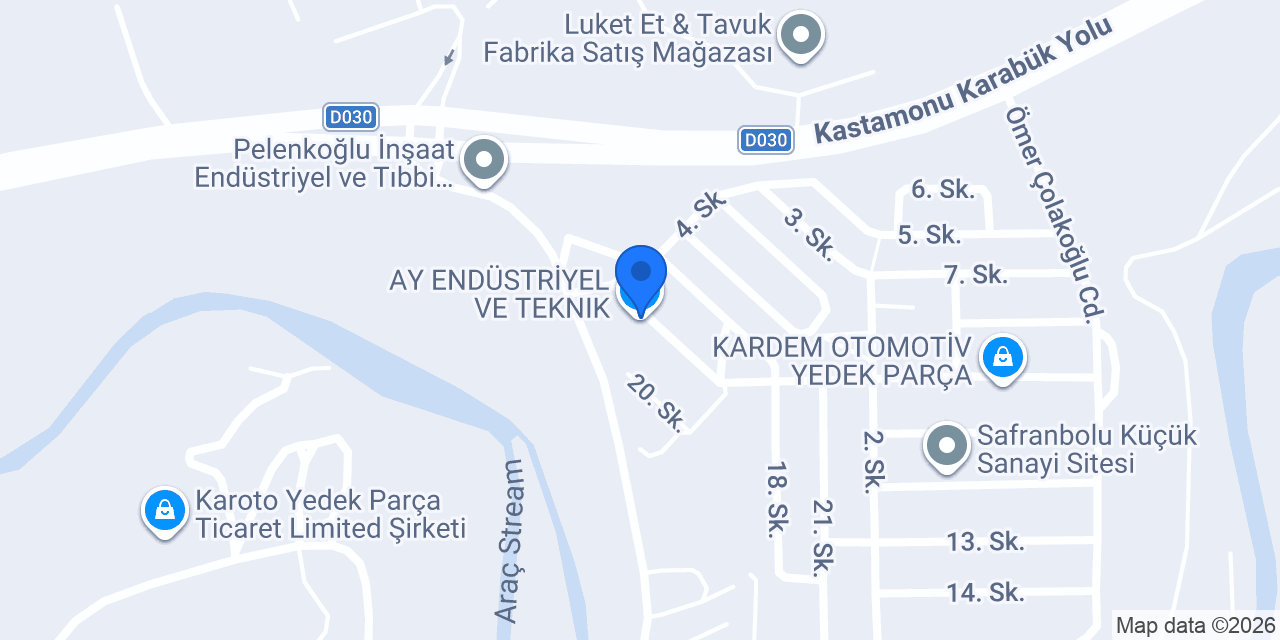 AY ENDÜSTRİYEL VE TEKNIK konumu