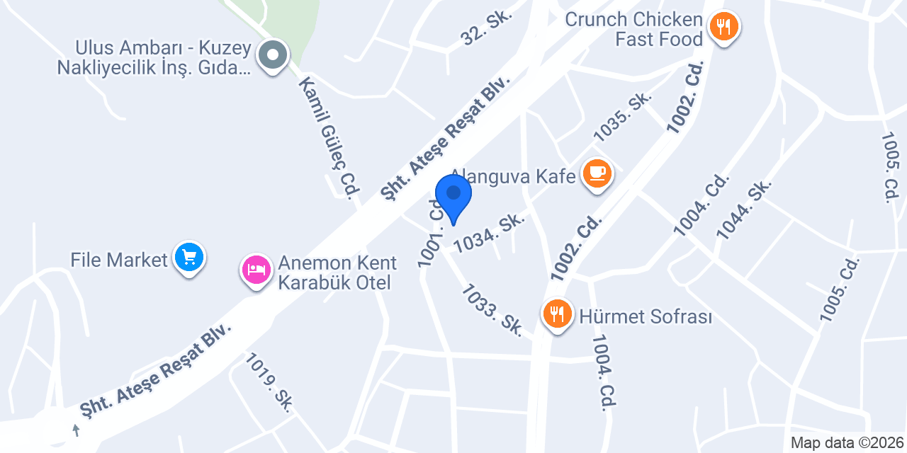 Karabük Günlük Kiralık Daire konumu