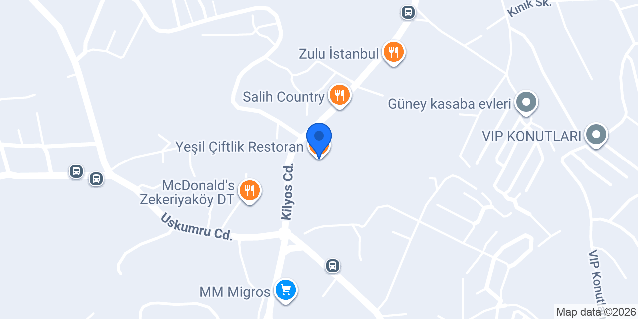 Yeşil Çiftlik Restoran konumu