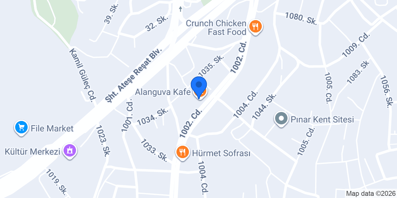 Alanguva Kafe konumu