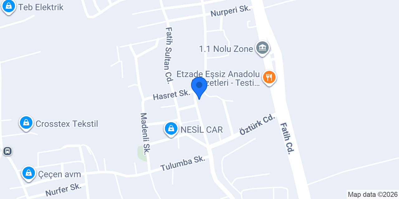 Bahçe duş konumu