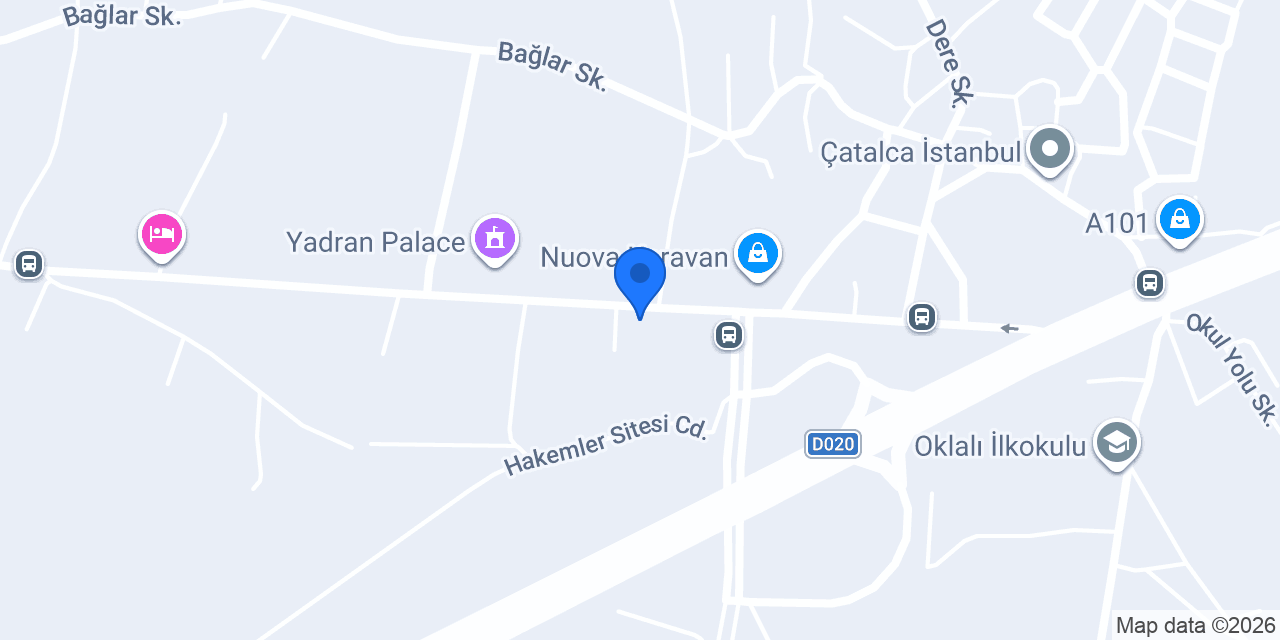 Çatalca Erguvan Branda & Tente konumu
