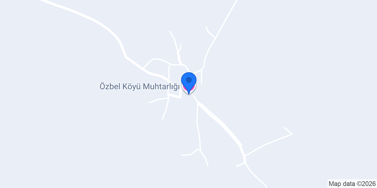 Özbel Köyü Muhtarlığı konumu