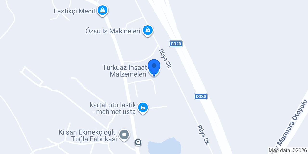 Turkuaz İnşaat Malzemeleri konumu