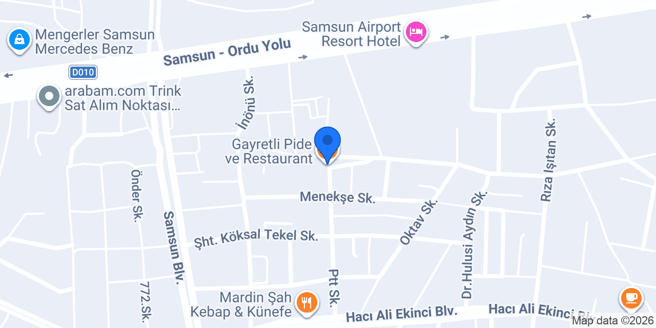 Gayretli Pide ve Restaurant konumu