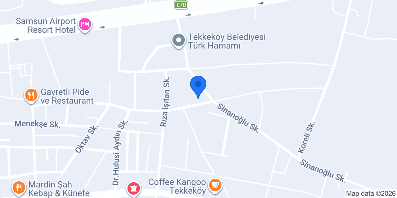 Tekkeköy Fındık Candemir konumu