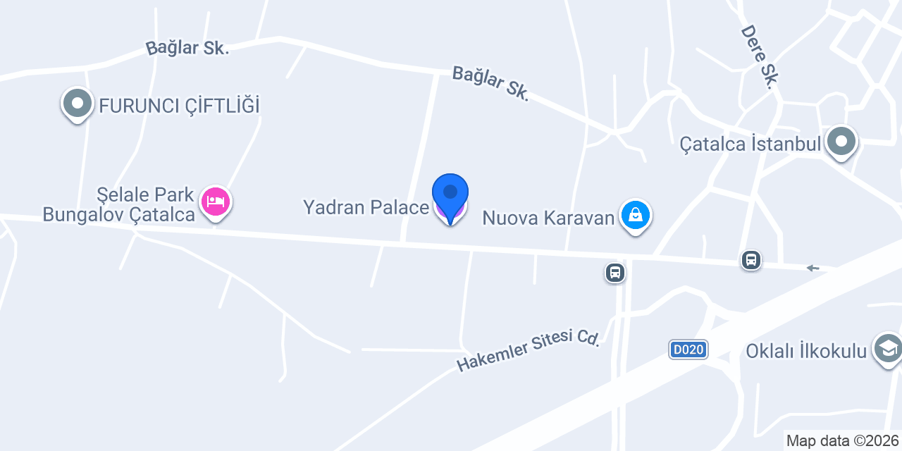 Yadran Palace konumu