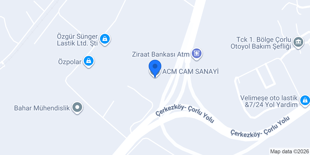 ACM CAM SANAYİ konumu