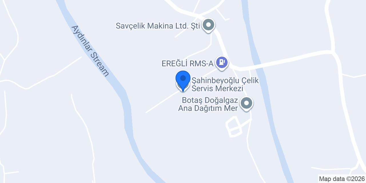 Şahinbeyoğlu Çelik Servis Merkezi konumu