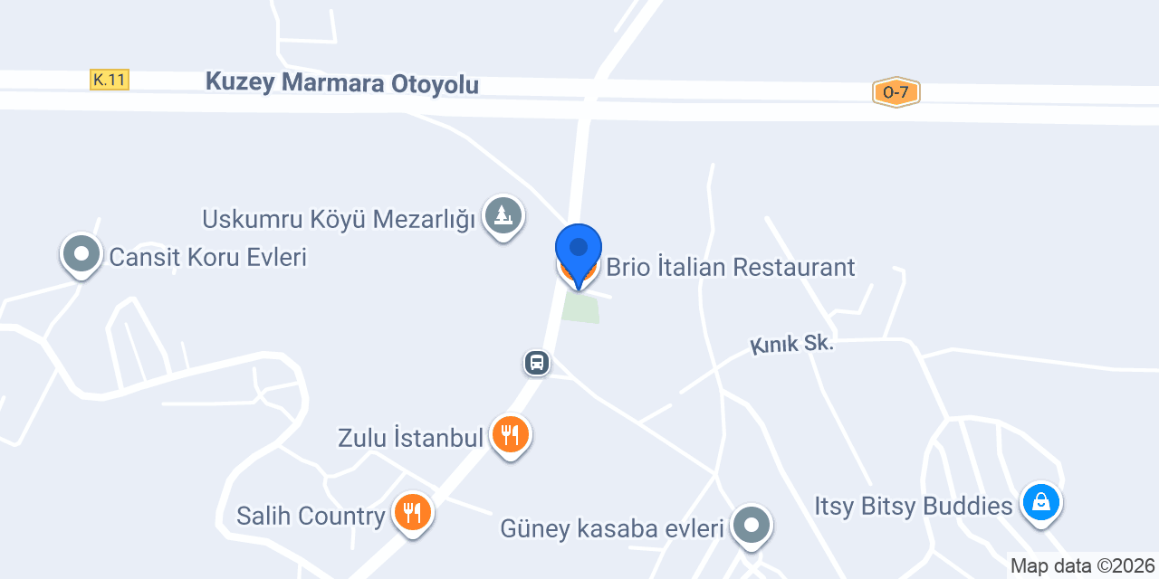 Brio İtalian Restaurant konumu