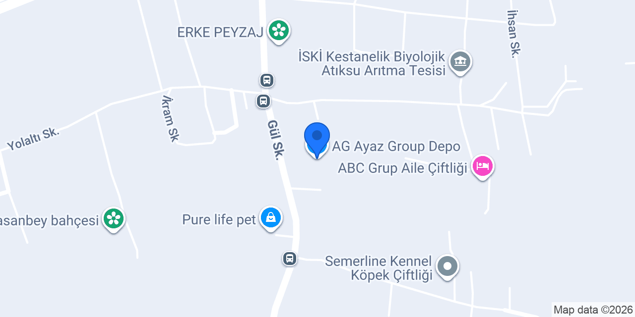 AG Ayaz Group Depo konumu