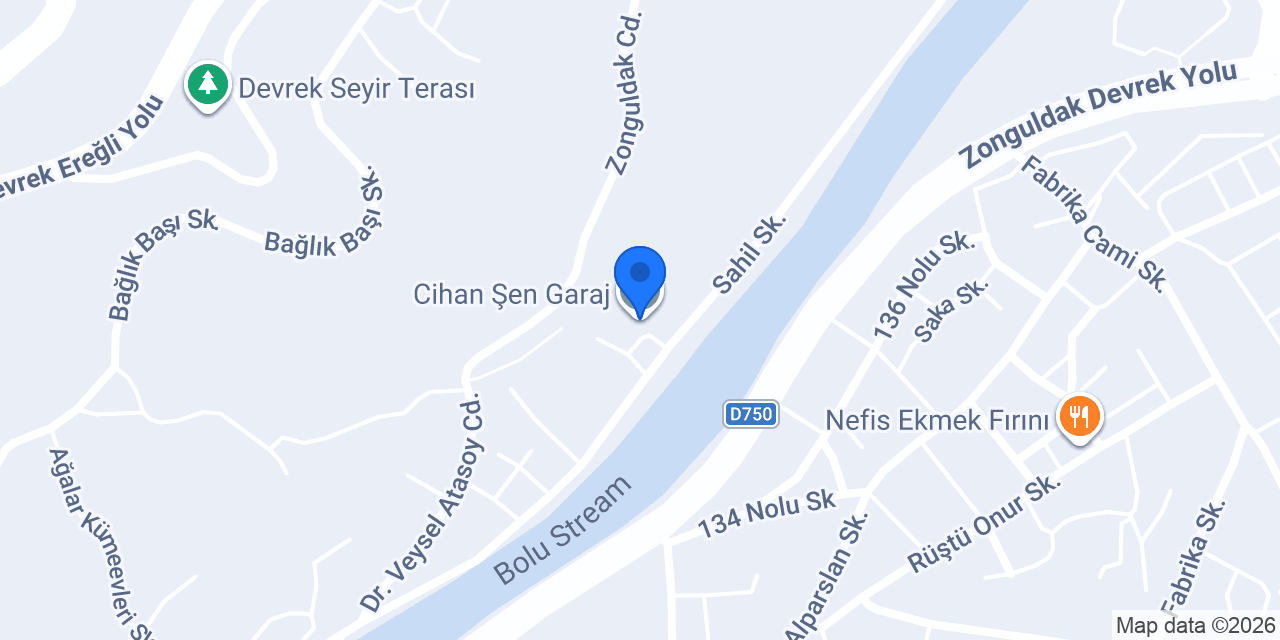 Cihan Şen Garaj konumu