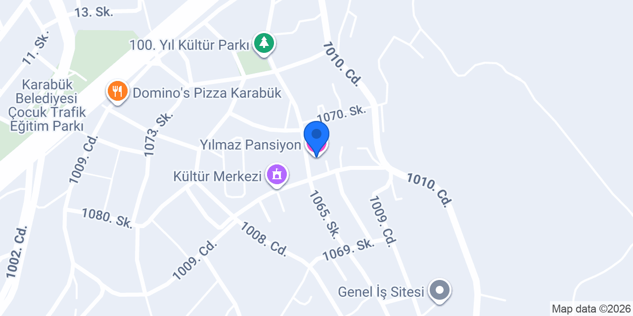 Yılmaz Pansiyon konumu