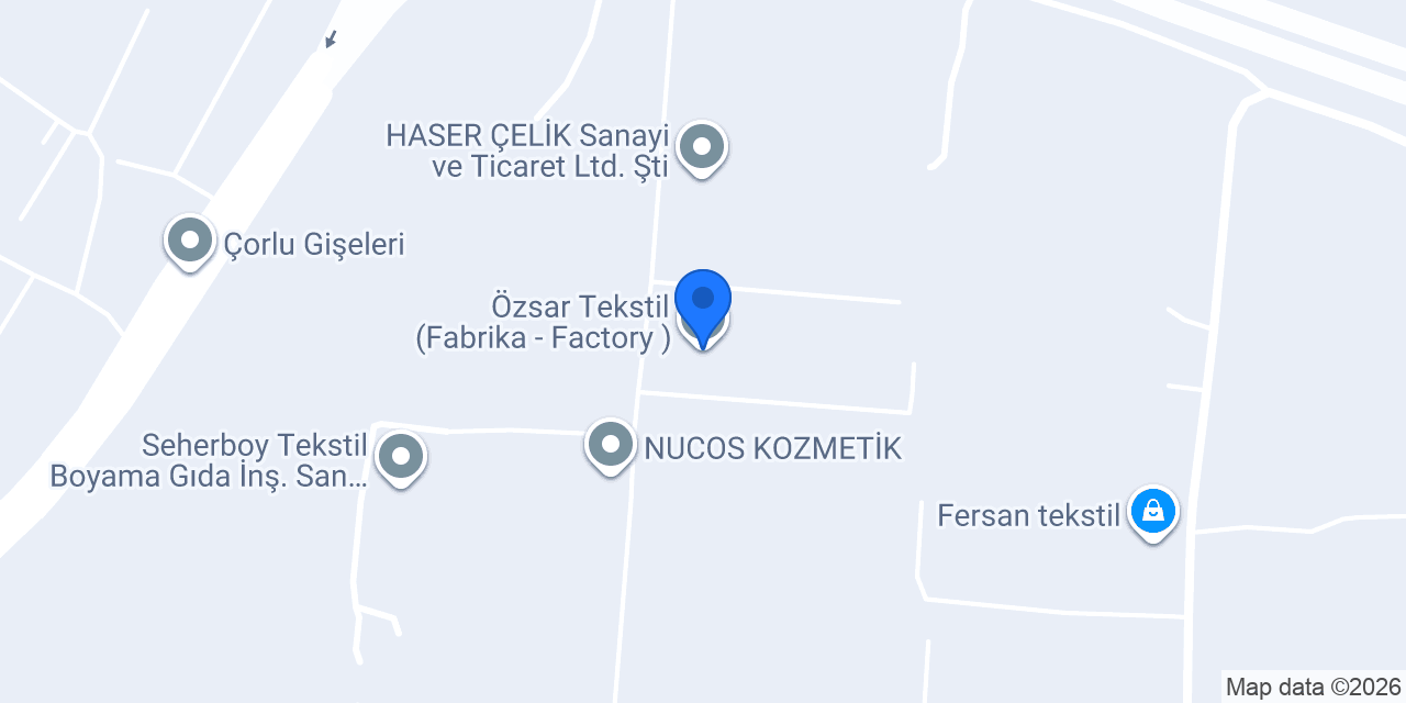 Özsar Tekstil (Fabrika - Factory ) konumu