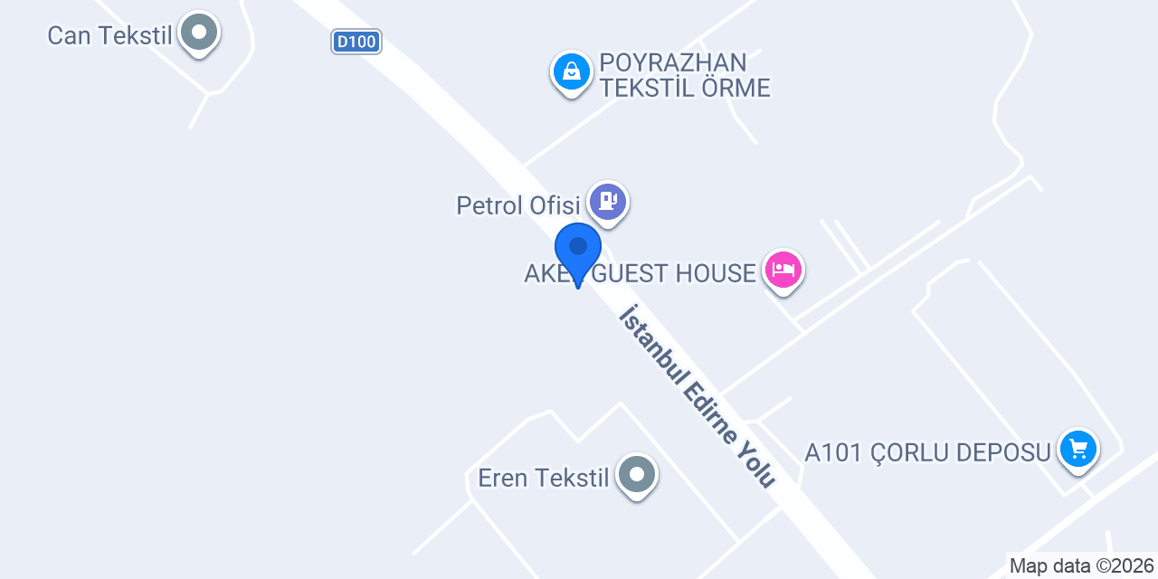 Pozitif Ambalaj Çorlu Fabrika konumu