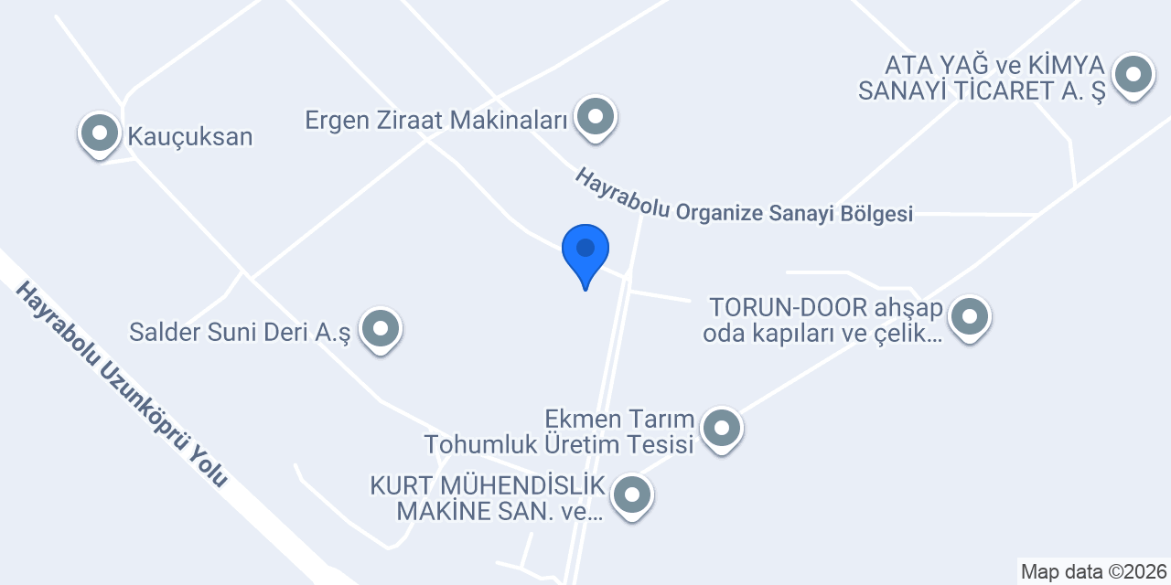 Vesline Kimya San. ve Tic. A.Ş. konumu