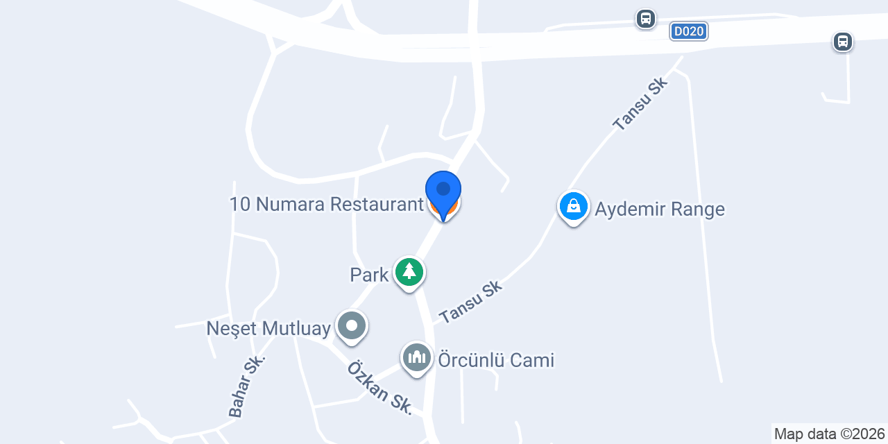 10 Numara Restaurant konumu