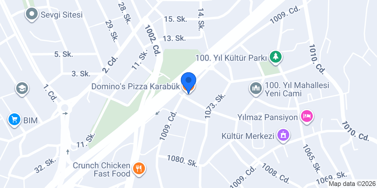 Domino's Pizza Karabük konumu
