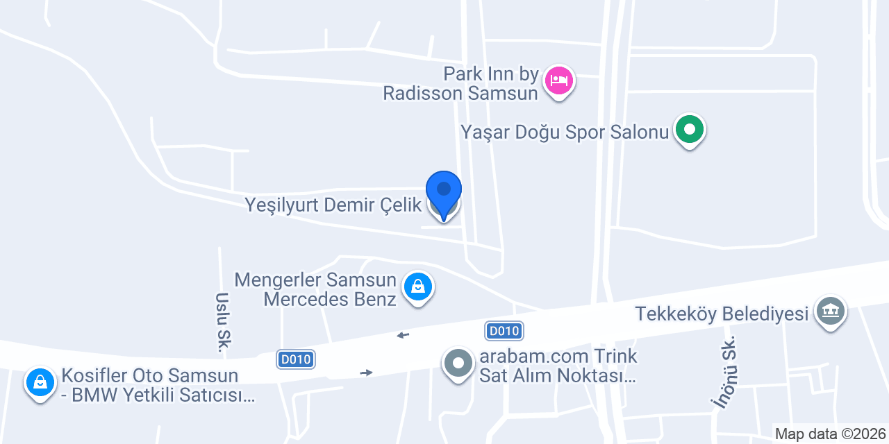 Yeşilyurt Demir Çelik konumu