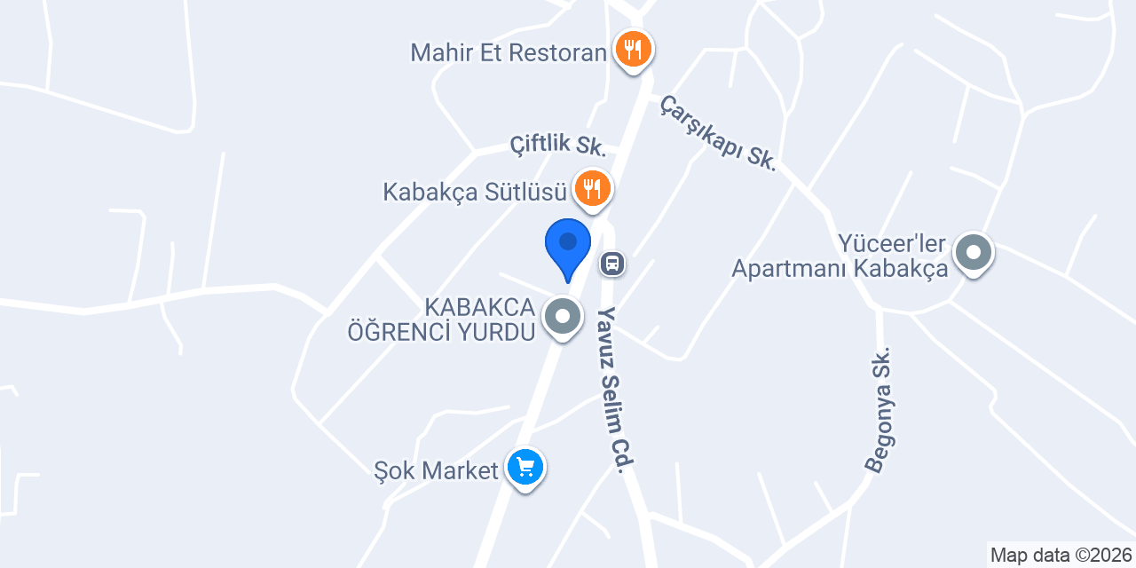 Kabakça İlkokulu konumu