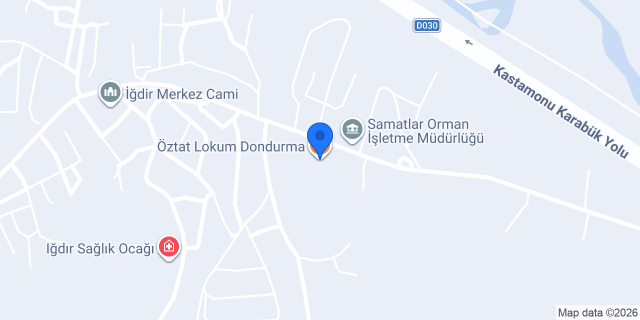 Öztat Lokum Dondurma konumu