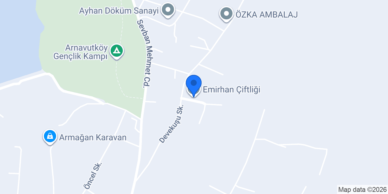 Emirhan Çiftliği konumu