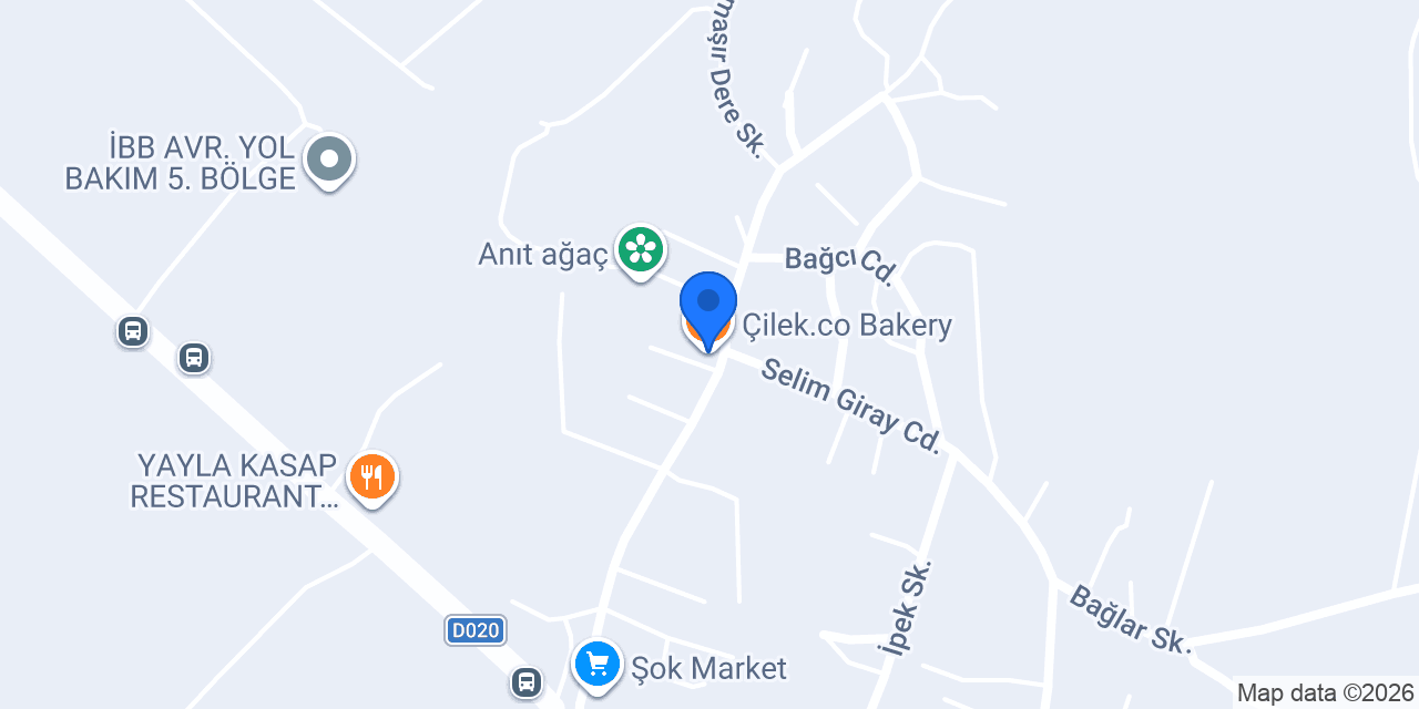 Çilek.co Bakery konumu