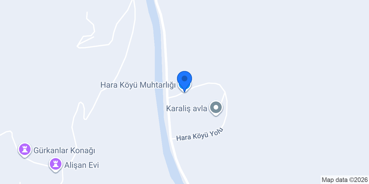 Hara Köyü Muhtarlığı konumu