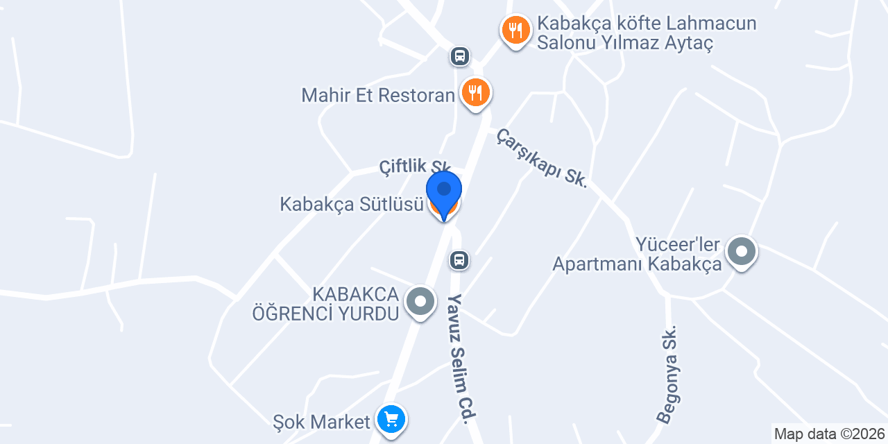 Kabakça Sütlüsü konumu
