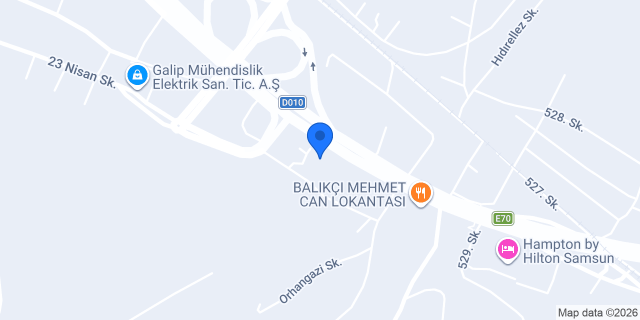 Samsun Transpalet konumu
