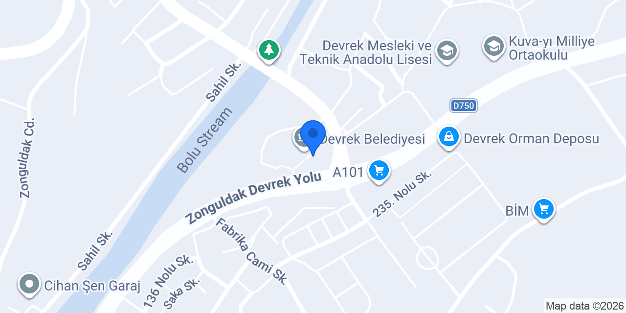 Devrek taksi 7/24 kerem konumu