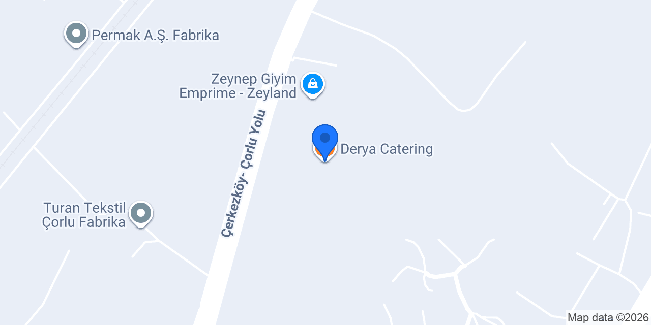 Derya Catering konumu