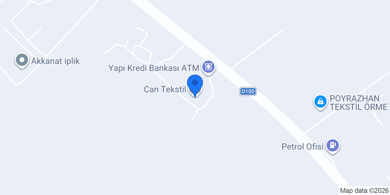 Can Tekstil konumu