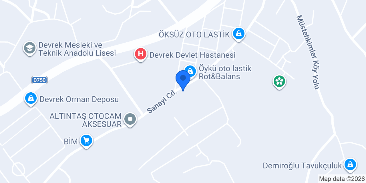 Beşli Usta Oto Kaporta konumu