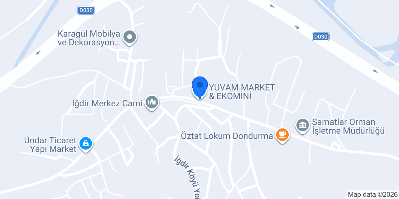 YUVAM MARKET & EKOMİNİ konumu