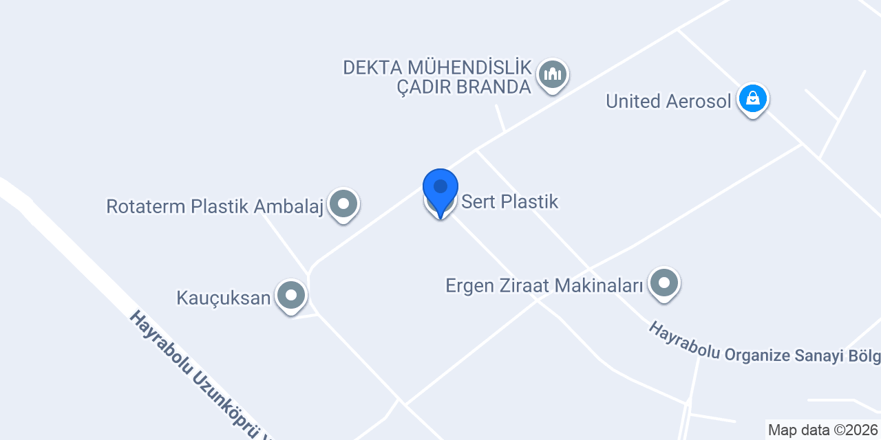 Sert Plastik konumu