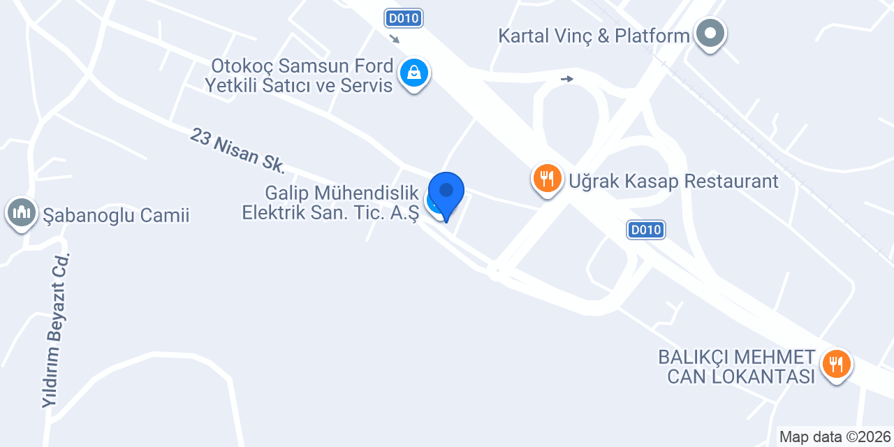 Galbim Endüstriyel Otomasyon konumu