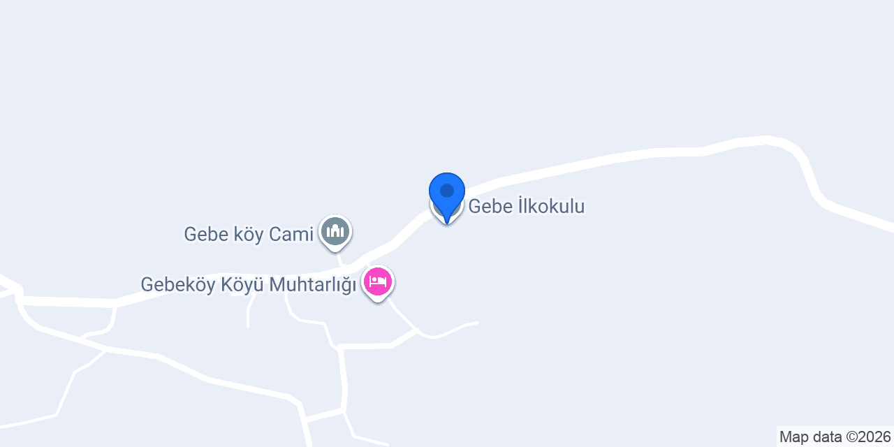 Gebe İlkokulu konumu