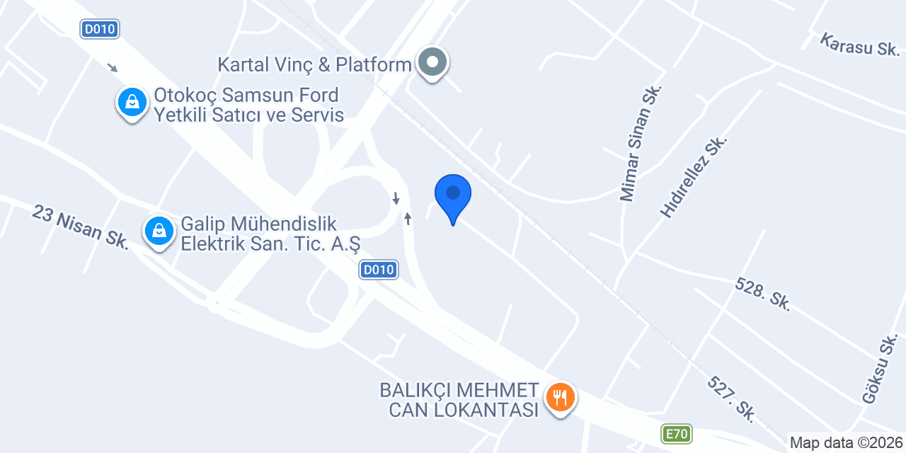 ÖZTÜRK GRUP CAM konumu