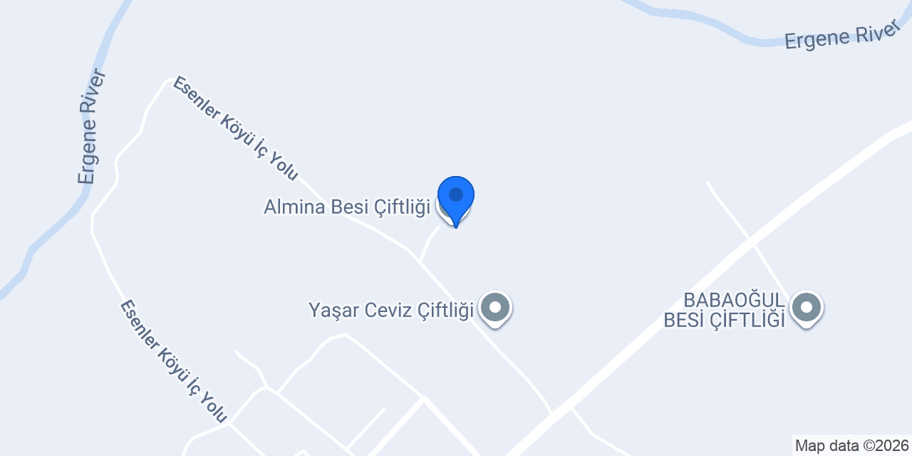 Almina Besi Çiftliği konumu